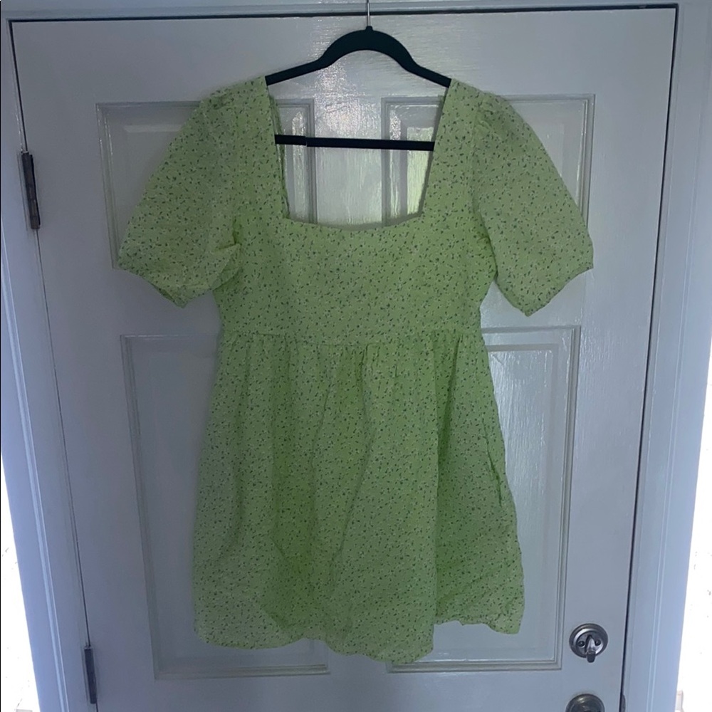 Light Green Floral Dress